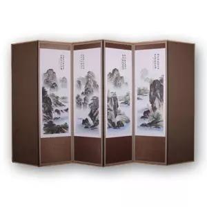 추사 산수화 6폭 (커버포함) 제사병풍 병풍 제사용