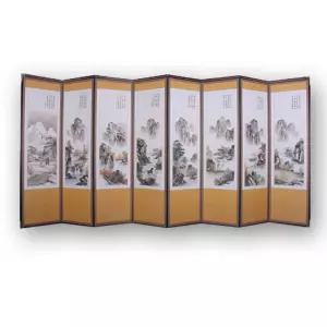 산수화 8폭 병풍 (커버포함) 제사용 제사병풍