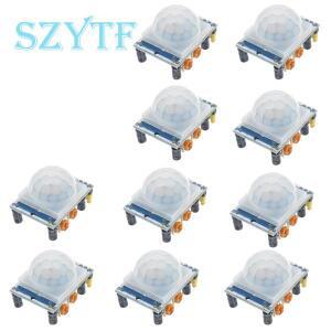 HC-SR501 조정 IR 초전기 적외선 모션 센서 감지기 모듈, 아두이노용, 라즈베리 파이 키트 및 케이스, 1-10