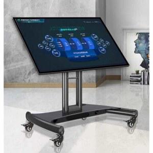 낮은 TV 거치대 이동식 티비 브라켓 32 75인치 각도조절 스탠드