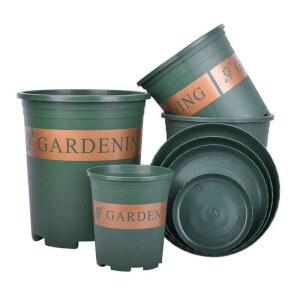 플라스틱 화분 프라스틱 대형 촬영 오 분갈이 투명 로비 키큰 도로 스마트