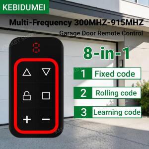 범용 차고 리모컨 게이트 키 복제기 클론 8채널 300-915Mhz 다중 주파수 문 컨트롤러 433Mhz