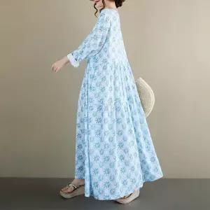 율랑팡 원피스 치마 가을 빈티지 여사친 빅사이즈 A라인 긴팔 풀오버 HO3