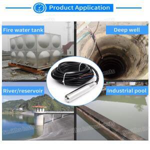 4-20mA 0-5V 0-10V RS485 0.5-4.5V 액체 레벨 센서 강, 깊은 우물, 탱크 제어용 트랜스미터