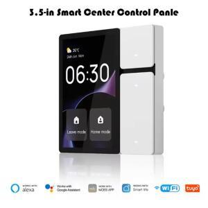 TUYA 스마트 중앙 컨트롤패널 미니 장면 모드, 터치 스크린 3 릴레이 내장 IR 리모컨 블루투스, 시그메쉬