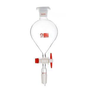 PTFE 피스톤 유리 구형 분리기 깔때기, 19 #24 #29 # 표준 마우스 플러그 낙하 60ml ~ 1000ml, 1 개
