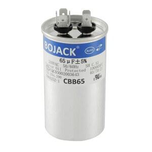 BOJACK 65 uf MFD 240V AC 모터 및 팬 시동 원형 커패시터 50/60Hz CBB65 10000 AFC