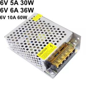 6V 10A 5A 6A 스위칭 전원 공급 장치 60W 30W 36W 전압 변압기 범용 입력 110v 220v AC-DC 어댑터 SMPS