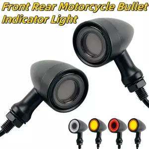 프론트 리어 LED 바이크 오토바이 불릿 방향지시등 턴 시그널 라이트 3 in 1 러닝 브레이크 테일 라이트 레