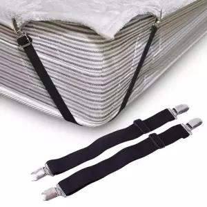 침대시트 고정 집게 블랙 4P 침대커버 핀 툴