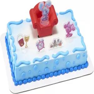 데코셋 블루의 단서 유 케이크 토퍼 친구들이 함께하는 6피스 장식 세트 사랑스러운 생일 만들기