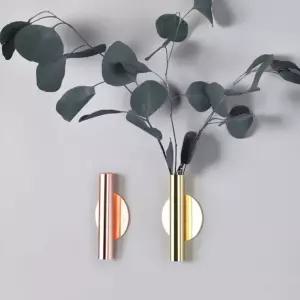 철제 벽 화병 오브제 꽂이 부착식 한송이 벽걸이 꽃병 미니 인테리어 작은 장식 꽃꽂이 소품 꽃 조화 예쁜