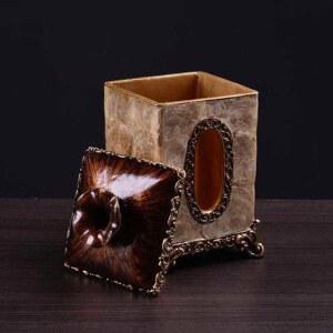 티슈 박스 다기능 유럽 종이 사무실 식탁 랙 가정용 타월 오거나이저 자동차