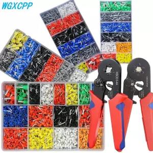 박스형 VE 관형 압착 단자 케이블 전기 커넥터 절연 와이어 튜브 유형 펜치 HSC86-4