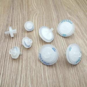 20 개 세트 13mm 25mm 일회용 마이크로 샘플 필터, 0.2/0.45um 소수성 PTFE 멤브레인 실험실 액체 크로마토