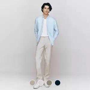 백화점 지오다노 남자 봄 테이퍼드핏 링클프리 팬츠 치노 면 바지 115501