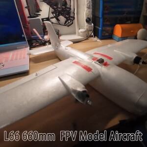 EPP 폼 RC 비행기 L66 660mm 날개폭 FPV 모델 항공기