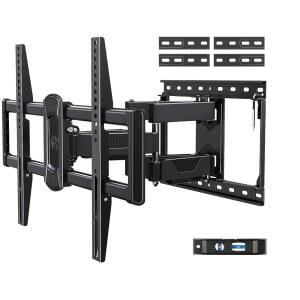 대부분의 42-84인치 TV용 풀 모션 TV 마운트 장착, 조절 가능한 월 스위블 및 틸트, 100LBS, Max VESA 600x400mm 적재, 16인치, 18인치, 24인치 스터드 MD2617-24K 장착 가능