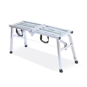 400파운드 듀티 작업 플랫폼 강철 계단 사다리 RV 청소용 휴대용 접이식 발판 높은 페인트 벽 건식 벽체 장식100CM