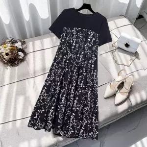 여성 화사한 플라워 썸머 원피스 바캉스룩 휴양지룩