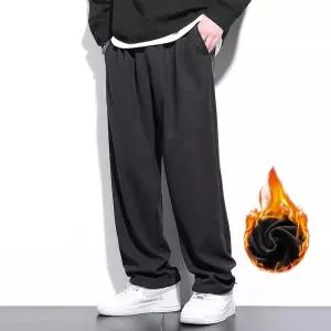 세미와이드 트레이닝팬츠 남성 기모 방한 겨울바지
