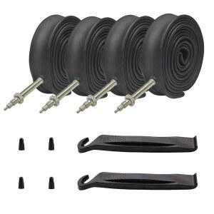 4 PCS 헤비 듀티 바이크 튜브 4팩 700x23 700x25C 48mm 80mm 로드 이너 23-622 25-622 프레스타 밸브