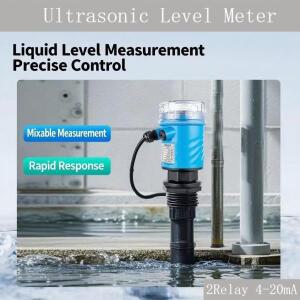 0-3m 5m에서 4-20mA 초음파 레벨 센서 무선 거리 측정기 릴레이 출력 물탱크 미터