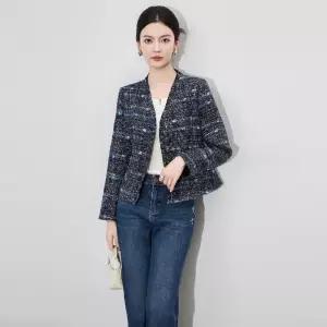 앤트맨 여자 오피스룩 코트 상의 트위드 고퀄리티 경량 쇼트 OPH1