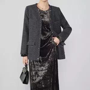 앤트맨 여사친 코트 스팽글재킷 긴팔 트위드 쇼트 OPH1