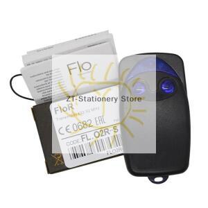 1개 NICE 433.92MHz 롤링 코드 휴대용 송신기 Nice Flor FLO2R-S 게이트 차고 문 리모컨