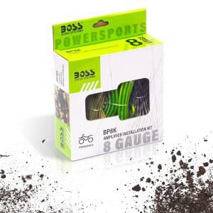 BOSS 오디오 시스템 BP8K 8 게이지 자동차 증폭기 설치 배선 키트 - 앰프 와이어 키트는 연결을 돕고 라디오, 서브우퍼 및 스피커에 전력을 공급합니다