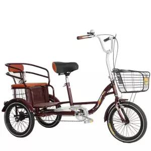 여성용 삼륜자전거 세발자전거 중년층 삼발이 장보기용