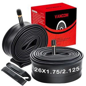 2팩 헤비 듀티 12인치 /14인치 /16인치 /18인치 /20인치 /24인치 /26인치 /27.5인치 /29인치 x1.75 /1.95 /2.10 /2.125 자전거 튜브(32mm AV 슈레이더 밸브 포함) 도로용 /MTB