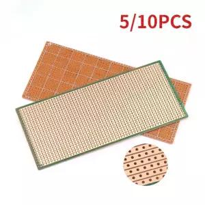5/10PCS 단면 PCB 프로토 타입 보드 Protoboard 6.5x14.5cm Arduino 용 범용 DIY 실험 매트릭스 회로 기판