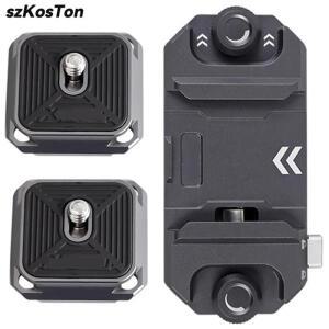 범용 DSLR 카메라 짐벌 퀵릴리즈 플레이트 클램프, 퀵 스위치 삼각대 슬라이더 마운트 어댑터, 액세서리