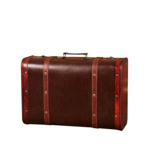 소품 레트로 빈티지 가방 장식 나무 상자