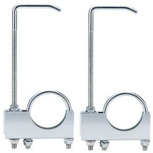 행거 장착 배기 클램프 3인치 파이프 리어 머플러 범용 시스템 차량용 파이프(2 PCS)