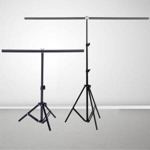 사진 스튜디오용 PVC 배경 스탠드 시스템 금속 가방 포함