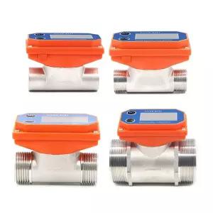 디지털 디스플레이 터빈 유량 계량기 LCD 전자 스레드 센서 농장 정원 관개용 물 DN15 20 25/50