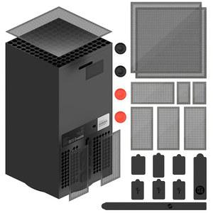 SERIES X용 먼지 실리콘 차단 필터 플러그 커버 2팩 상단 세트 통풍구 필터 케이스