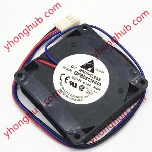 델타 일렉트로닉스 BFB0512HHA AR00 AC14 8H2Y, DC 12V, 0.14A, 50x50x10mm, 3 선 서버 쿨러 선풍기