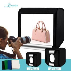 홈포토 스튜디오 박스 LED 라이트룸 디밍 접이식 소프트 텐트, 제품 사진용 4 색 배경, 40cm, 60cm