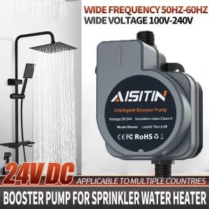 새로운 자동 부스터 펌프 수돗물 파이프 라인 180W 온수기 샤워 목욕 수압 가압 음소거
