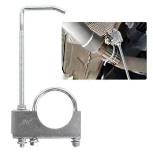 행거가 있는 우야오야오 2.5인치 배기 클램프, 행거에 2-1/2인치 대형 시스템 행거, 파이프, 자동차 트럭 SUV용 유니버설 리어 머플러 행거