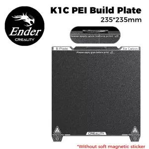 Creality K1C PEI 빌드 플레이트 마그네틱 스티커 없음 235x235mm K1C 프린팅 보드 프로스트