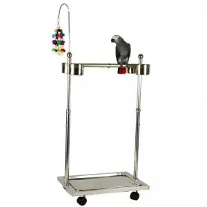앵무새 횟대 새장 사다리 스테인리스 스틸 스탠드 이동식 놀이터