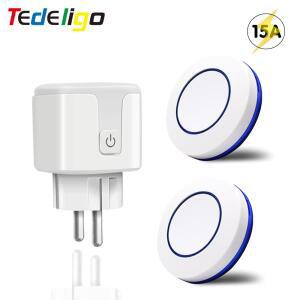 433 Mhz 무선 원격 제어 AC220V 15A EV1527 코드 스마트 소켓 전기 플러그 콘센트 라이트 램프 홈