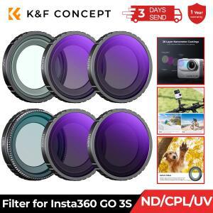 K&F CONCEPT 인스타360 GO 3S 카메라용 액션 필터 CPL UV ND8 ND16 ND32 ND64 28개 멀티 레이어 코팅 키트