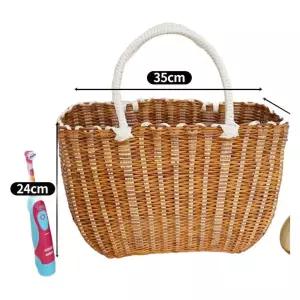 라탄바구니 피크닉 인테리어 왕골가방 트레이 과일 과일바구니 계란 장바구니 내츄럴