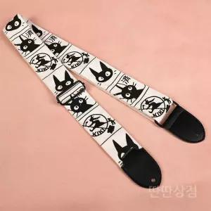 고양이기타스트랩 베이스 기타스트랩 일렉키타 귀여운 베이스기타 어깨끈 캐릭터 통기타